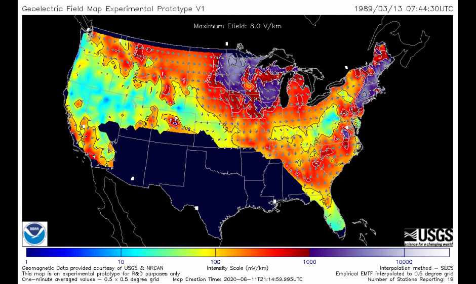 The Space Weather Prediction Center is pleased to announce the operational release of improved geoelectric field maps.