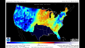 example geoelectric field map.