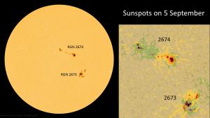 Sunspots on 5 September